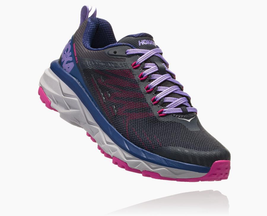 Hoka Challenger Atr 5 - Women's Trail Shoes - Black - UK 413CJKBGU